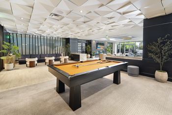 Gameroom with billiards